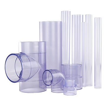 CLEAR PVC PIPE AND FITTINGS