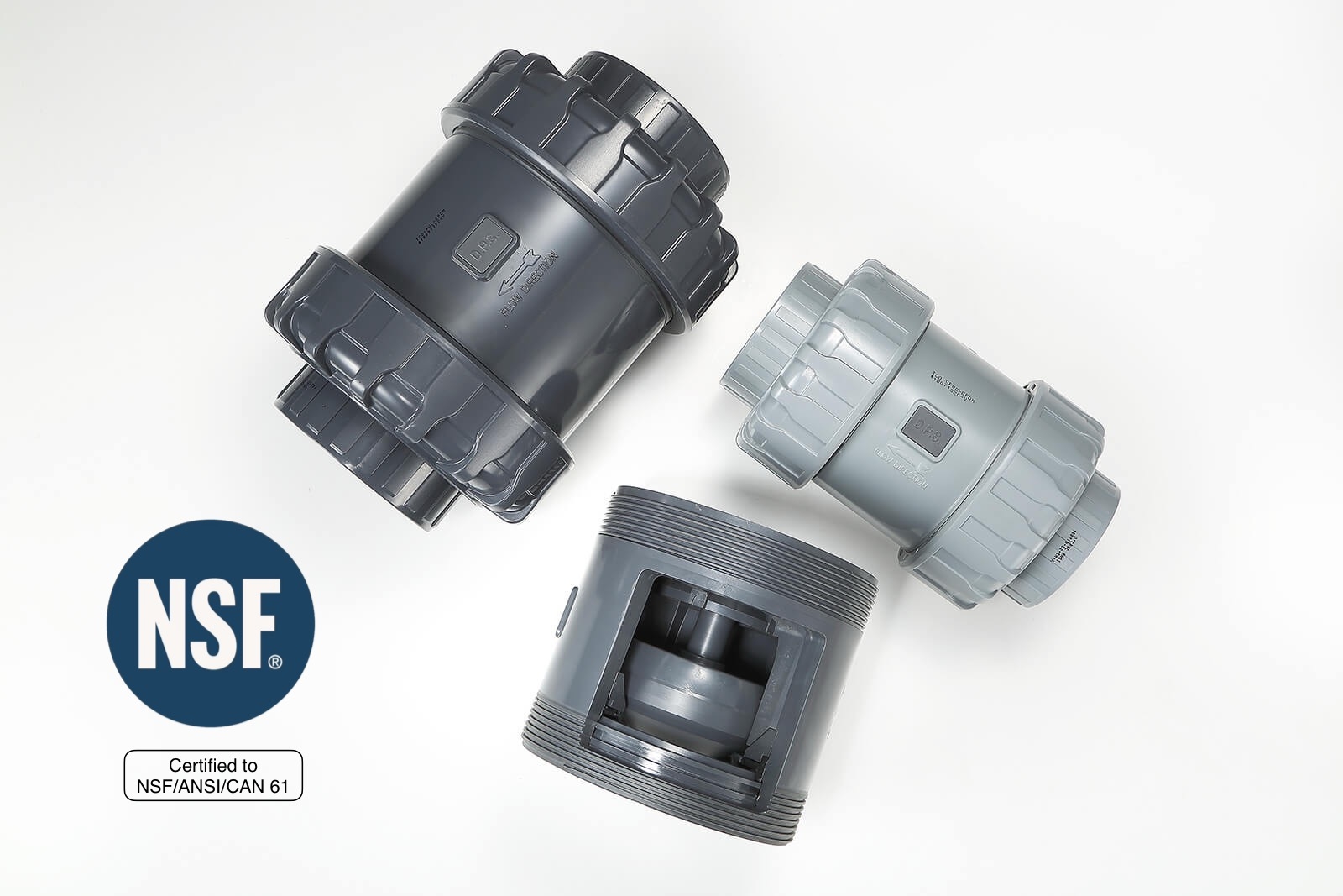 True Union Spring Check Valve-NSF/ANSI/CAN 61