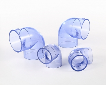 CLEAR PVC 90° ELBOW